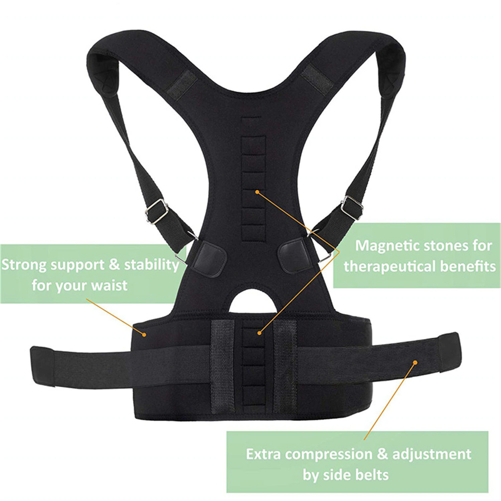 ¿Espalda tensa todo el día? Corrector Postural Magnético — Alivia el dolor y mejora tu postura desde el primer uso
