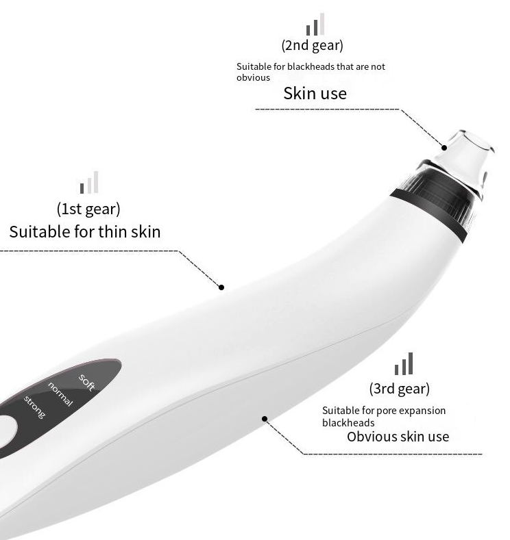 Electric Blackhead Remover Cleaner Face Diamond Pore Vacuum Suction