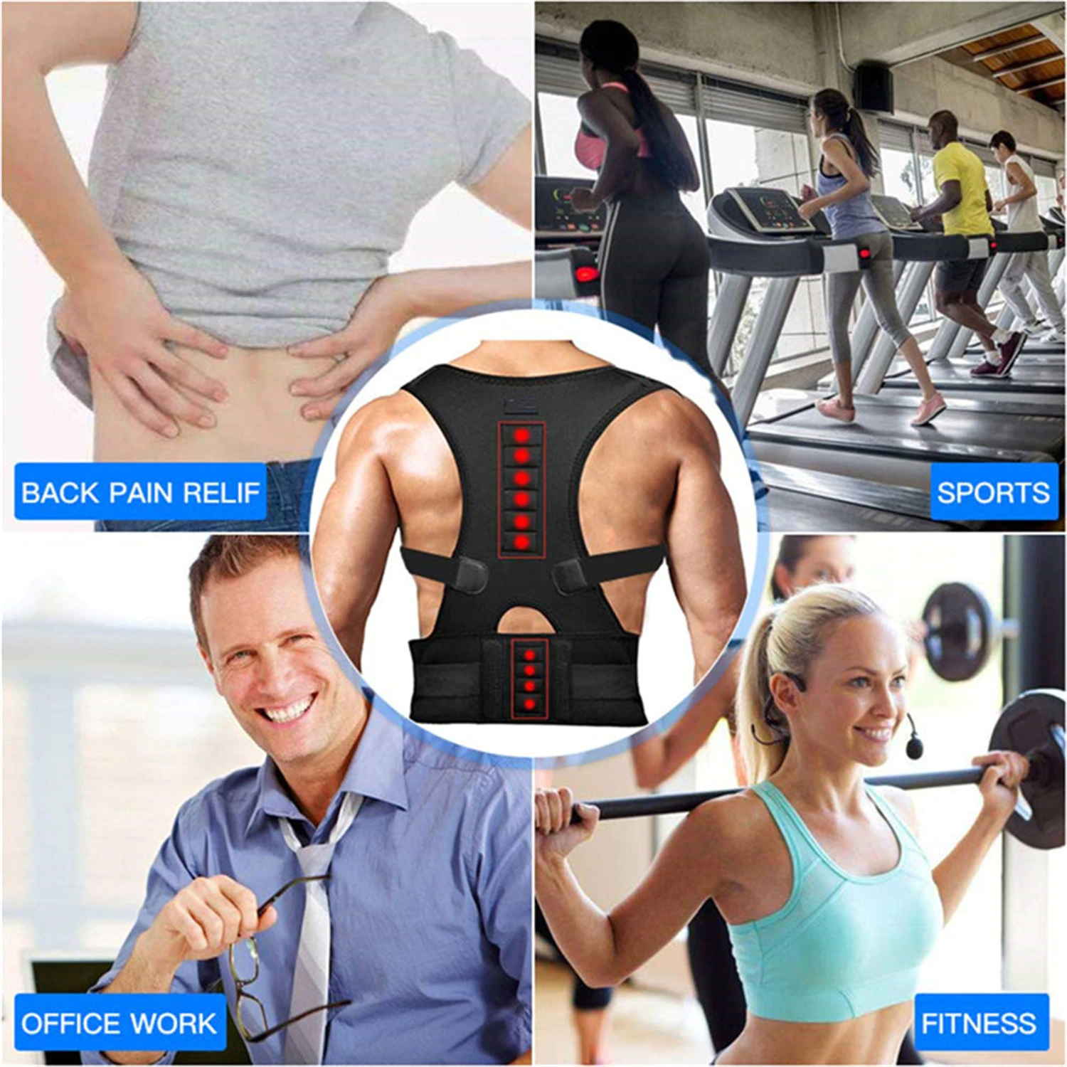 ¿Espalda tensa todo el día? Corrector Postural Magnético — Alivia el dolor y mejora tu postura desde el primer uso