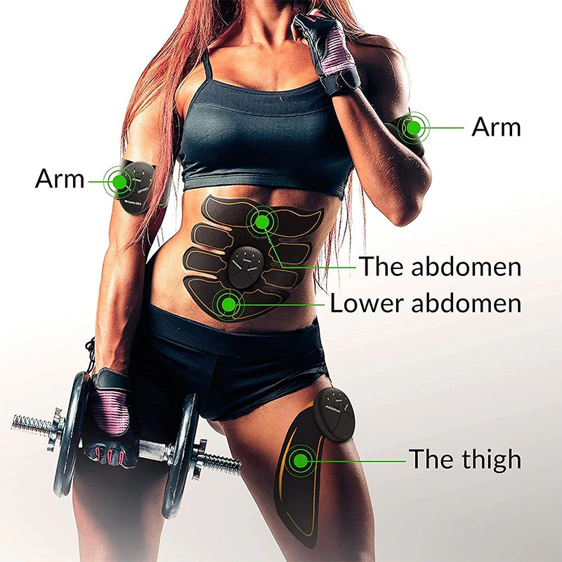EMS Abdominal Muscle Toning Trainer ABS Stimulator Toner Fitness