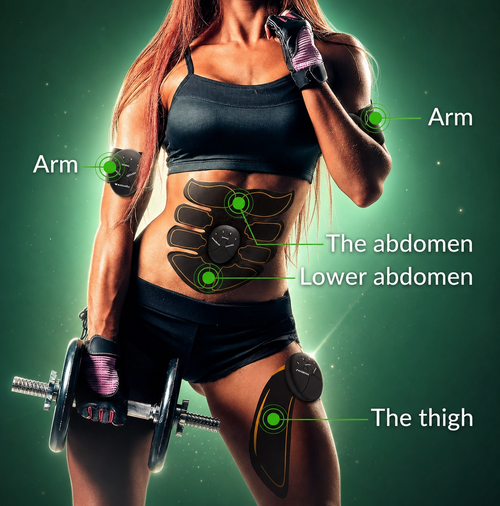 EMS Abdominal Muscle Toning Trainer ABS Stimulator Toner Fitness